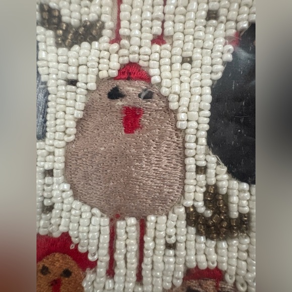 Anthropologie Large Beaded Pouch - Chickens - Picture 3 of 5